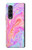 S3444 Digital Art Colorful Liquid Case For Samsung Galaxy Z Fold 3 5G