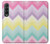 S3514 Rainbow Zigzag Case For Samsung Galaxy Z Fold 3 5G
