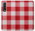 S3535 Red Gingham Case For Samsung Galaxy Z Fold 3 5G