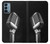 S1672 Retro Microphone Jazz Music Case For OnePlus Nord N200 5G