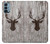S2505 Reindeer Head Old Wood Texture Graphic Case For OnePlus Nord N200 5G