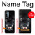 S2823 Black Wolf Blue Eyes Face Case For OnePlus Nord N200 5G