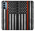S3472 Firefighter Thin Red Line Flag Case For OnePlus Nord N200 5G