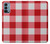 S3535 Red Gingham Case For OnePlus Nord N200 5G