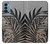 S3692 Gray Black Palm Leaves Case For OnePlus Nord N200 5G