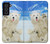 S3794 Arctic Polar Bear in Love with Seal Paint Case For Samsung Galaxy S21 FE 5G