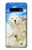 S3794 Arctic Polar Bear in Love with Seal Paint Case For Samsung Galaxy S10