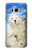 S3794 Arctic Polar Bear in Love with Seal Paint Case For Samsung Galaxy S8