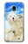 S3794 Arctic Polar Bear in Love with Seal Paint Case For Samsung Galaxy J3 (2018), J3 Star, J3 V 3rd Gen, J3 Orbit, J3 Achieve, Express Prime 3, Amp Prime 3