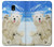 S3794 Arctic Polar Bear in Love with Seal Paint Case For Samsung Galaxy J3 (2018), J3 Star, J3 V 3rd Gen, J3 Orbit, J3 Achieve, Express Prime 3, Amp Prime 3
