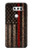 S3804 Fire Fighter Metal Red Line Flag Graphic Case For LG V30, LG V30 Plus, LG V30S ThinQ, LG V35, LG V35 ThinQ
