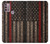 S3804 Fire Fighter Metal Red Line Flag Graphic Case For Motorola Moto G30, G20, G10