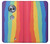 S3799 Cute Vertical Watercolor Rainbow Case For Motorola Moto X4