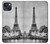 S2350 Old Paris Eiffel Tower Case For iPhone 13 mini