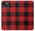 S2931 Red Buffalo Check Pattern Case For iPhone 13 mini