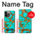 S2688 Aqua Copper Turquoise Gemstone Graphic Case For iPhone 13 Pro Max