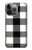 S2842 Black and White Buffalo Check Pattern Case For iPhone 13 Pro Max