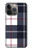 S3452 Plaid Fabric Pattern Case For iPhone 13 Pro Max