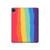 S3799 Cute Vertical Watercolor Rainbow Hard Case For iPad Pro 12.9 (2022, 2021, 2020, 2018), iPad Air 13 (2025, 2024)