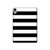 S1596 Black and White Striped Hard Case For iPad mini 6 7, iPad mini (2021,2024)