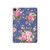 S3265 Vintage Flower Pattern Hard Case For iPad mini 6 7, iPad mini (2021,2024)