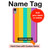S3678 Colorful Rainbow Vertical Hard Case For iPad mini 6 7, iPad mini (2021,2024)