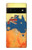 S2494 Australia Flag Map Rock Texture Case For Google Pixel 6