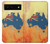 S2494 Australia Flag Map Rock Texture Case For Google Pixel 6