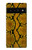 S3365 Yellow Python Skin Graphic Print Case For Google Pixel 6 Pro