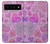 S3710 Pink Love Heart Case For Google Pixel 6 Pro