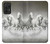 S0933 White Horses Case For Samsung Galaxy A52s 5G