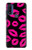 S2933 Pink Lips Kisses on Black Case For Motorola G Pure