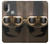 S2645 Vintage Brown Goggles Motorcycle Helmet Case For Motorola Moto E20,E30,E40