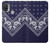 S3357 Navy Blue Bandana Pattern Case For Motorola Moto E20,E30,E40