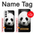 S1072 Panda Bear Case For Samsung Galaxy S22