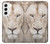S2399 White Lion Face Case For Samsung Galaxy S22