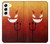 S2454 Red Cute Little Devil Cartoon Case For Samsung Galaxy S22 S2454 Red Cute Little Devil Cartoon Case For Samsung Galaxy S22