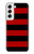 S2638 Black and Red Striped Case For Samsung Galaxy S22