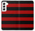 S2638 Black and Red Striped Case For Samsung Galaxy S22