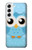 S3029 Cute Blue Owl Case For Samsung Galaxy S22