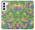 S3273 Flower Line Art Pattern Case For Samsung Galaxy S22
