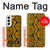 S3365 Yellow Python Skin Graphic Print Case For Samsung Galaxy S22