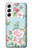 S3494 Vintage Rose Polka Dot Case For Samsung Galaxy S22