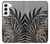 S3692 Gray Black Palm Leaves Case For Samsung Galaxy S22