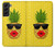 S2443 Funny Pineapple Sunglasses Kiss Case For Samsung Galaxy S22 Plus