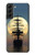 S2897 Pirate Ship Moon Night Case For Samsung Galaxy S22 Plus