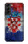 S3313 Croatia Flag Vintage Football Graphic Case For Samsung Galaxy S22 Plus