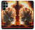 S0863 Hell Fire Skull Case For Samsung Galaxy S22 Ultra