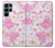 S3036 Pink Sweet Flower Flora Case For Samsung Galaxy S22 Ultra