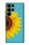 S3039 Vintage Sunflower Blue Case For Samsung Galaxy S22 Ultra